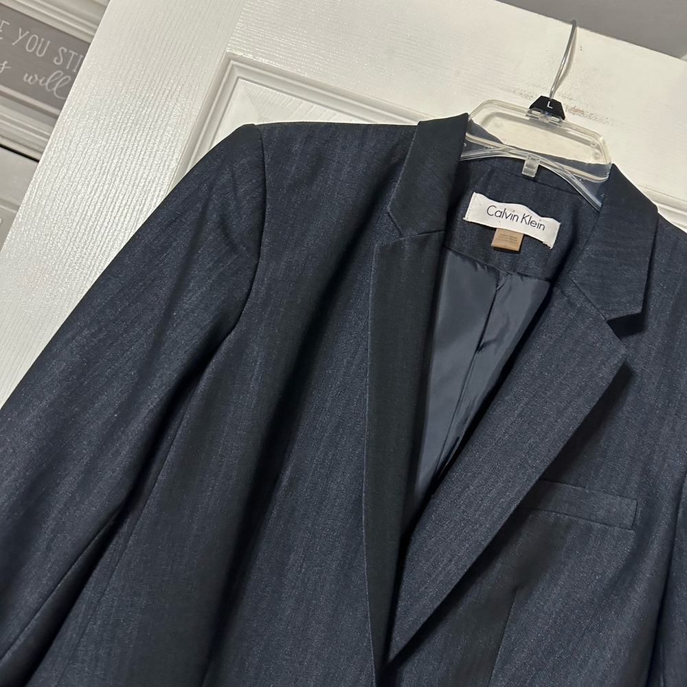 Calvin Klein Women’s Single Button Front Career Blazer - Picture 5 of 16